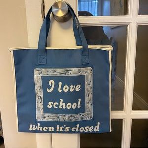 Vintage Fabulous I Love School Tote